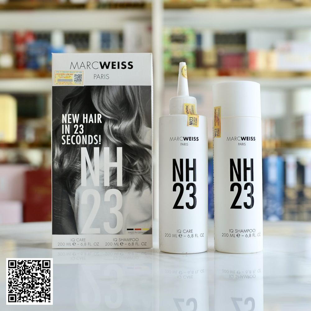 Bộ Dầu Gội Và Nước Dưỡng Marcweiss Paris NH23 IQ Shampoo & IQ Care Từ Đức