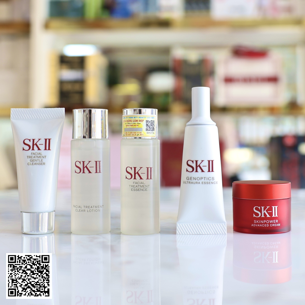 Bộ Dưỡng Trắng, Chống Lão Hóa SK-II Size Mini 5 Sản Phẩm