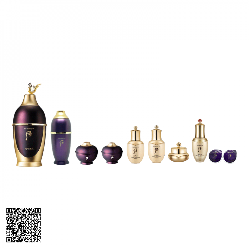 Bộ Hwanyu Imperial Youth Essence Special The History Of Whoo Hoàn Lưu Cao Trẻ Hóa Da 10 Năm Tuổi Hàn Quốc