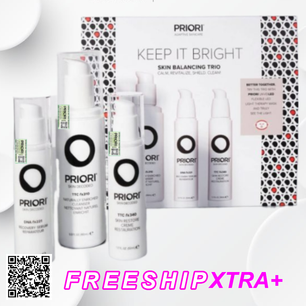 Bộ Sản Phẩm Làm Sáng Da Priori Keep It Bright Trio Từ Mỹ 3 Món