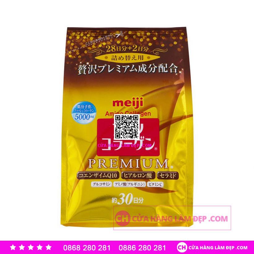 Bột Collagen Meiji Premium Dạng Gói