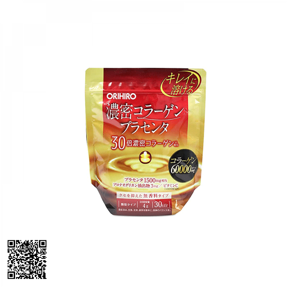 Bột Collagen Nhau Thai Heo Orihiro 60000mg 120g