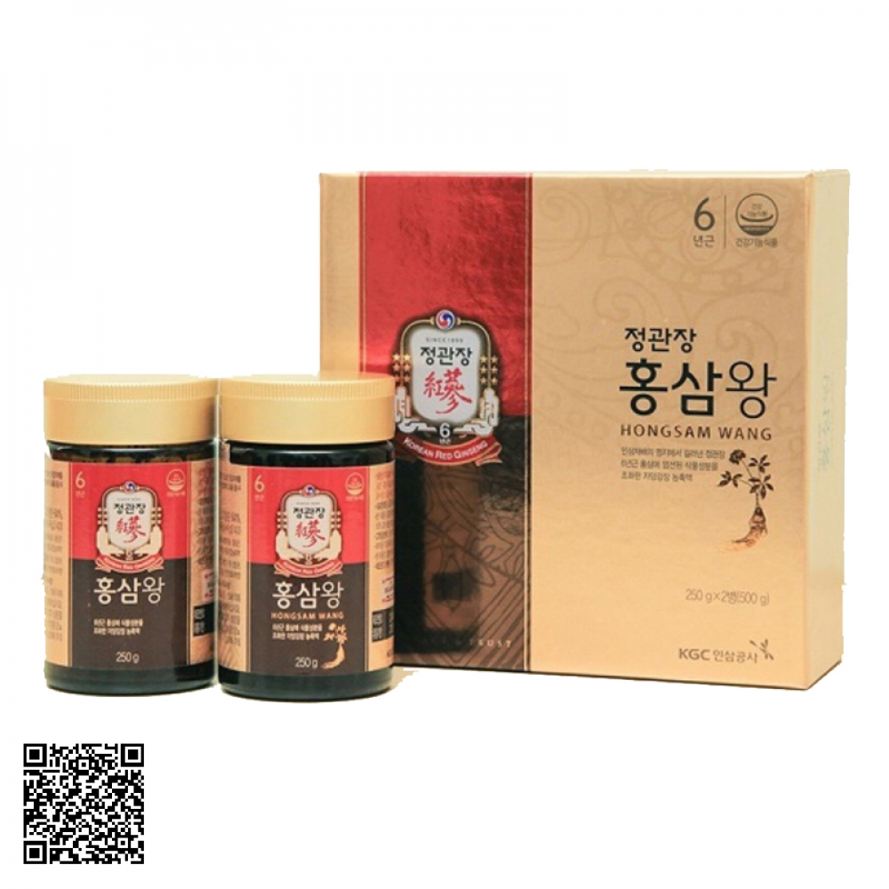 Cao Hồng Sâm KGC Korean Red Ginseng Hong Sam Wang Từ Hàn Quốc 2 Lọ