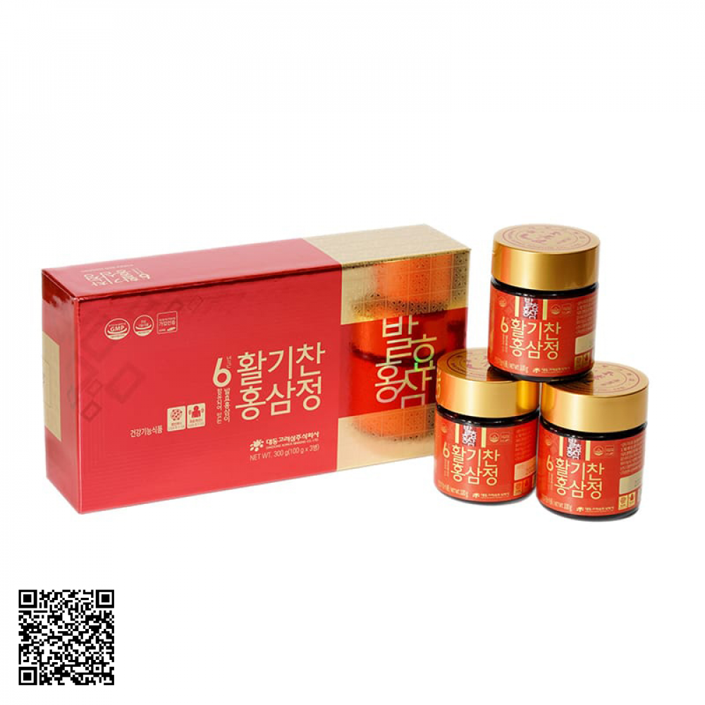 Cao Hồng Sâm Lên Men Daedong Korea Ginseng Của Hàn Quốc 3 Lọ/Hộp