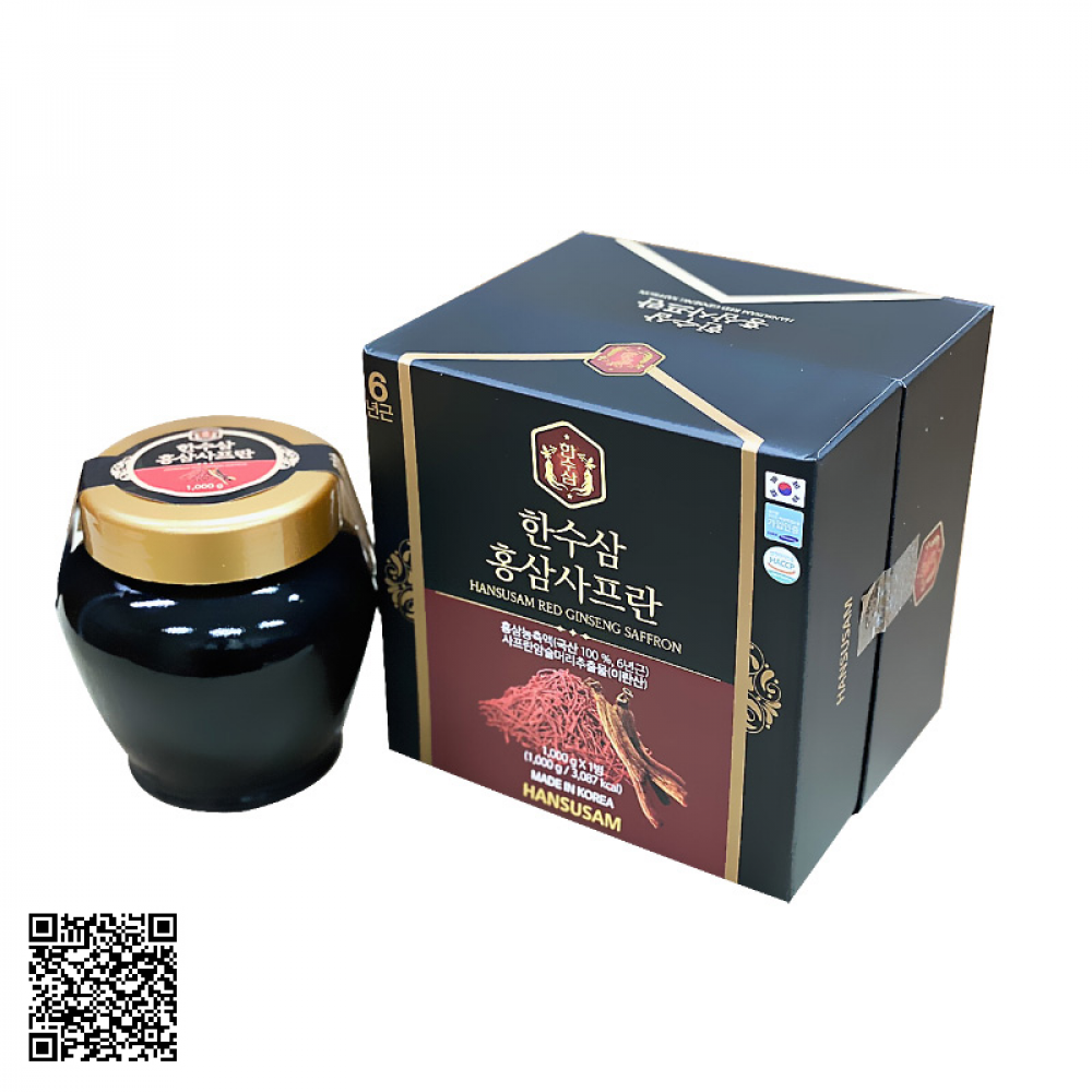 Cao Hồng Sâm Nhụy Hoa Nghệ Tây Hansusam Red Ginseng Saffron Của Hàn Quốc