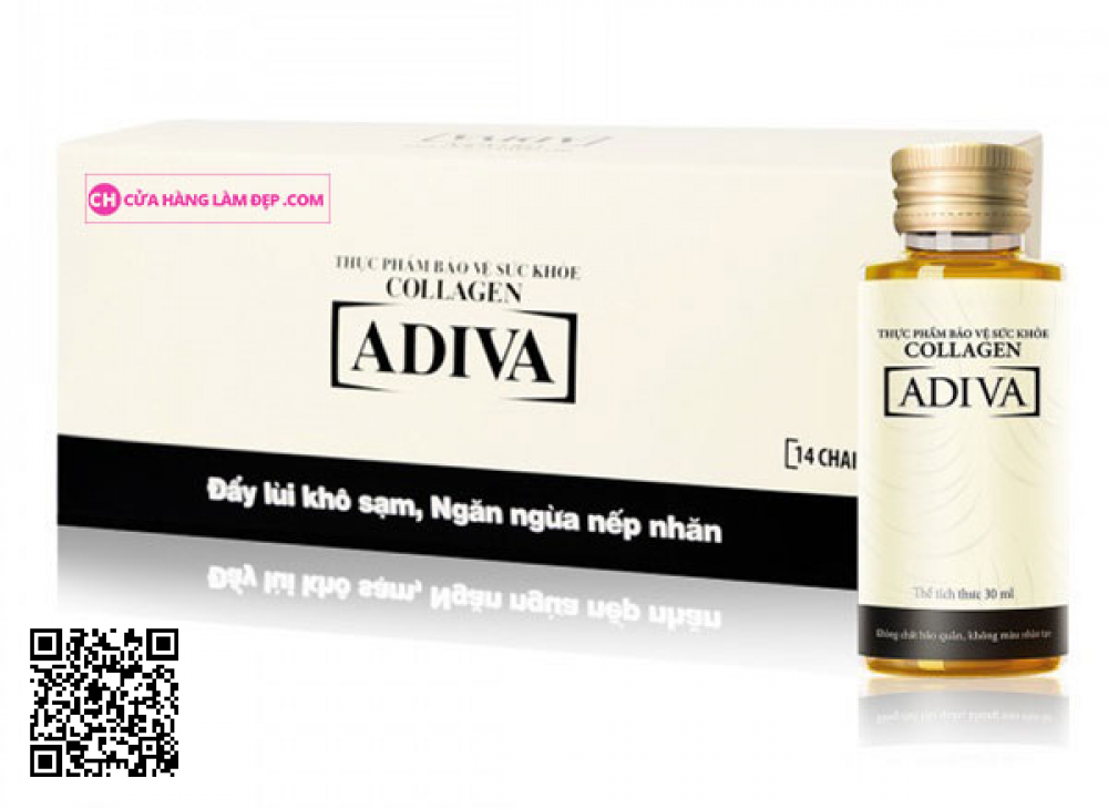 Tinh Chất Làm Đẹp Collagen Adiva mẫu mới nhất (14 chai 30 ml)