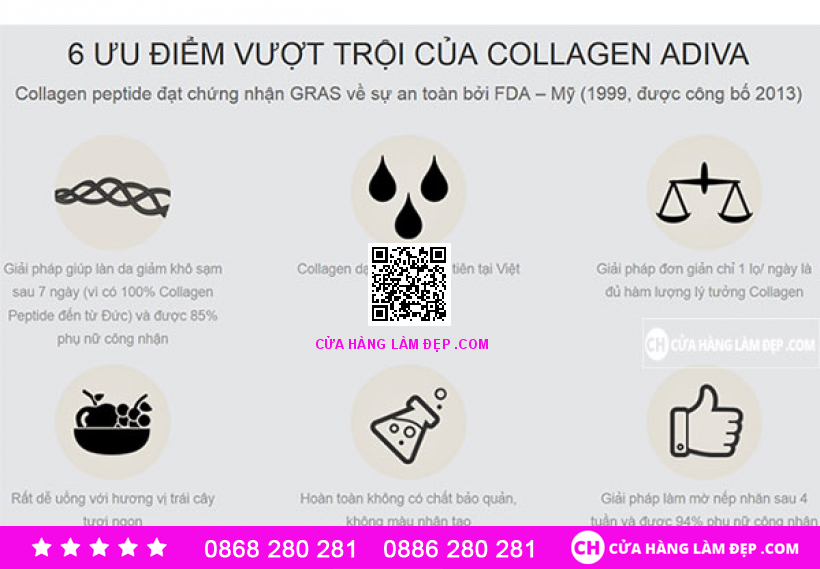 Collagen Adiva (30ml x 7 Chai)