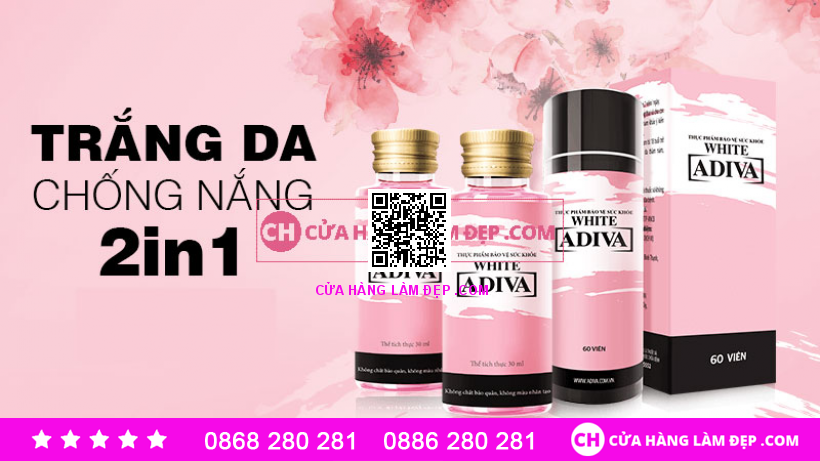 Collagen White Adiva Trắng Da Chống Nắng 2 In 1