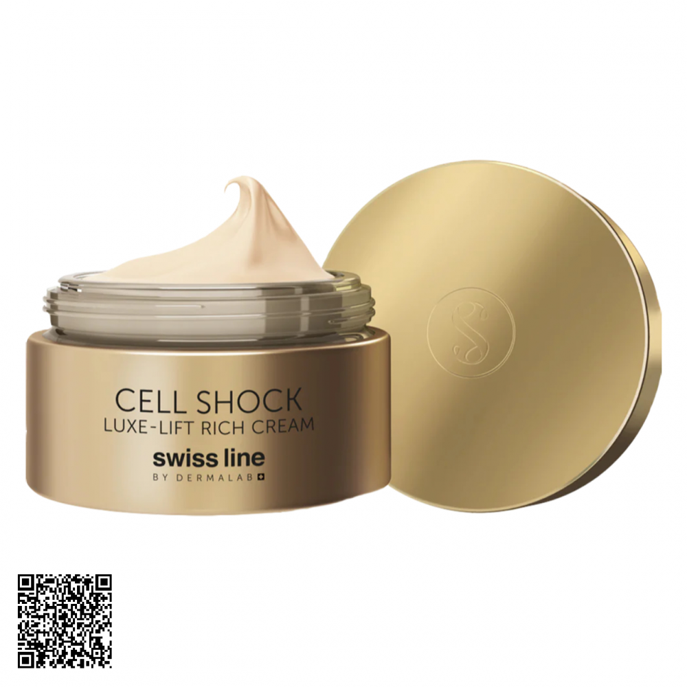 Kem Chống Lão Hóa, Nâng Cơ Cho Da Khô Swissline Cell Shock Luxe-Lift Very Rich Cream Từ Thuỵ Sĩ 50ml