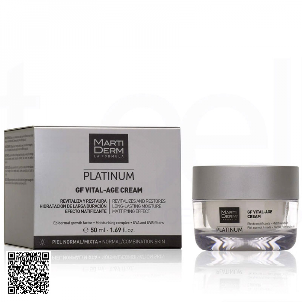 Kem Dưỡng Chống Lão Hóa MartiDerm Platinum GF Vital Age Cream normal/mixed Skin Tây Ban Nha 50ml