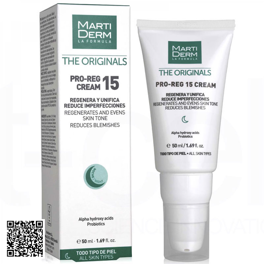 Kem Dưỡng Đêm MartiDerm The Originals Pro Reg 15 Cream Tây Ban Nha 50ml