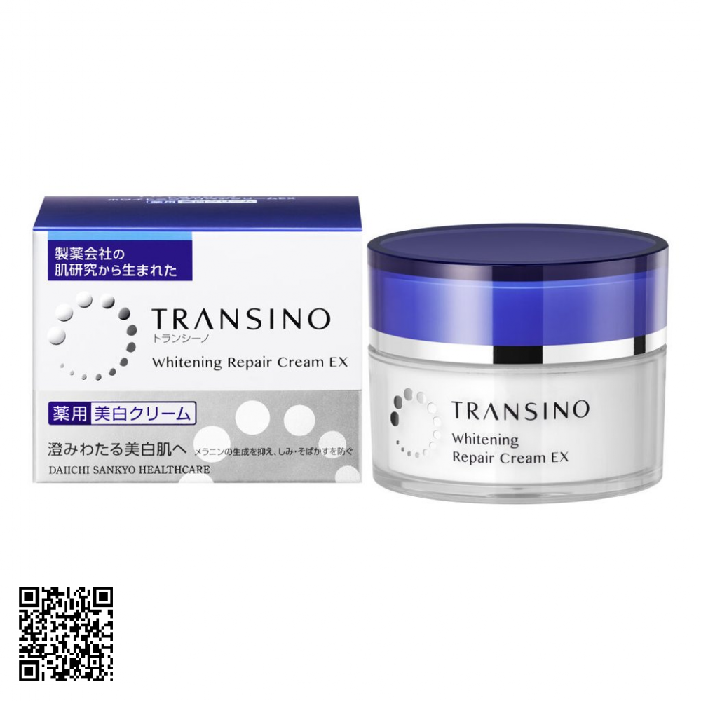 Kem Mặt Nạ Phục Hồi Và Dưỡng Trắng Da Transino Whitening Repair Cream EX Từ Nhật Bản 35g