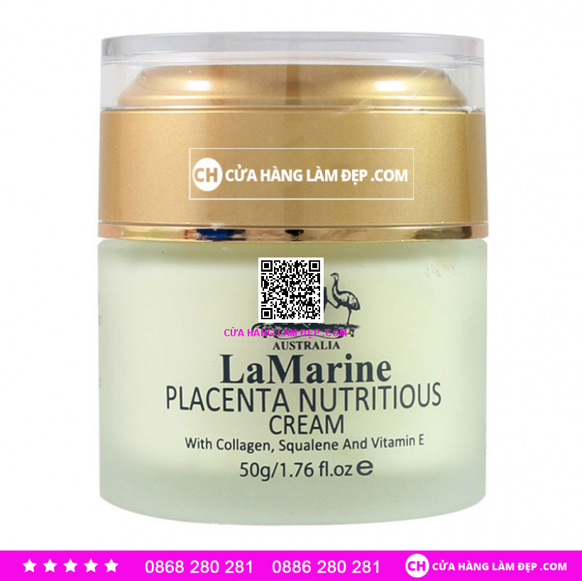 Kem Nhau Thai Cừu Lamarine Placenta Nutritious Cream 50g