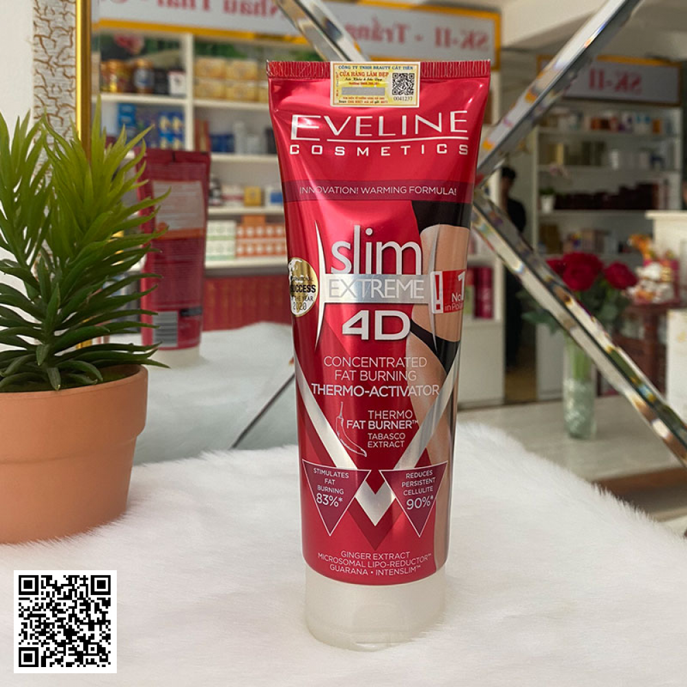 Kem Tan Mỡ Eveline Slim Extreme 4D Ba Lan 250ml