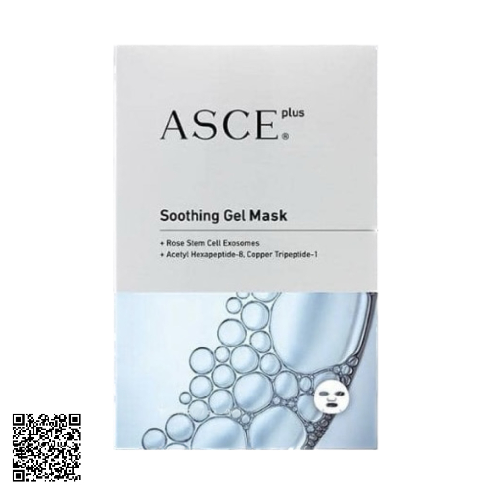 Mặt Nạ ASCE Plus Soothing Gel Mask Công Nghệ Exosome Làm Dịu Da Nhạy Cảm Hoặc Viêm 3 Miếng