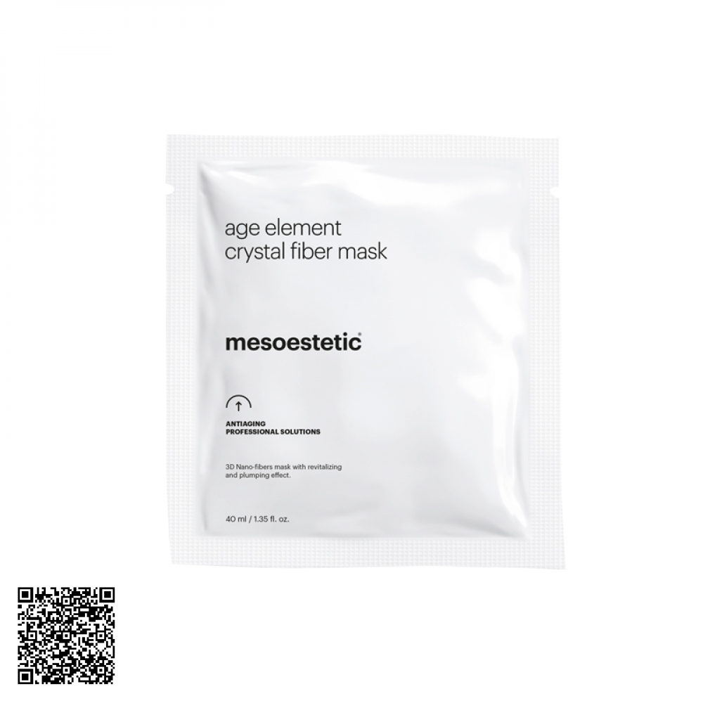 Mặt Nạ Dưỡng Ẩm Sâu Mesoestetic Antiaging Professional Solutions Age Element Crystal Fiber Mask Từ Tây Ban Nha (10 Gói x 40ml)