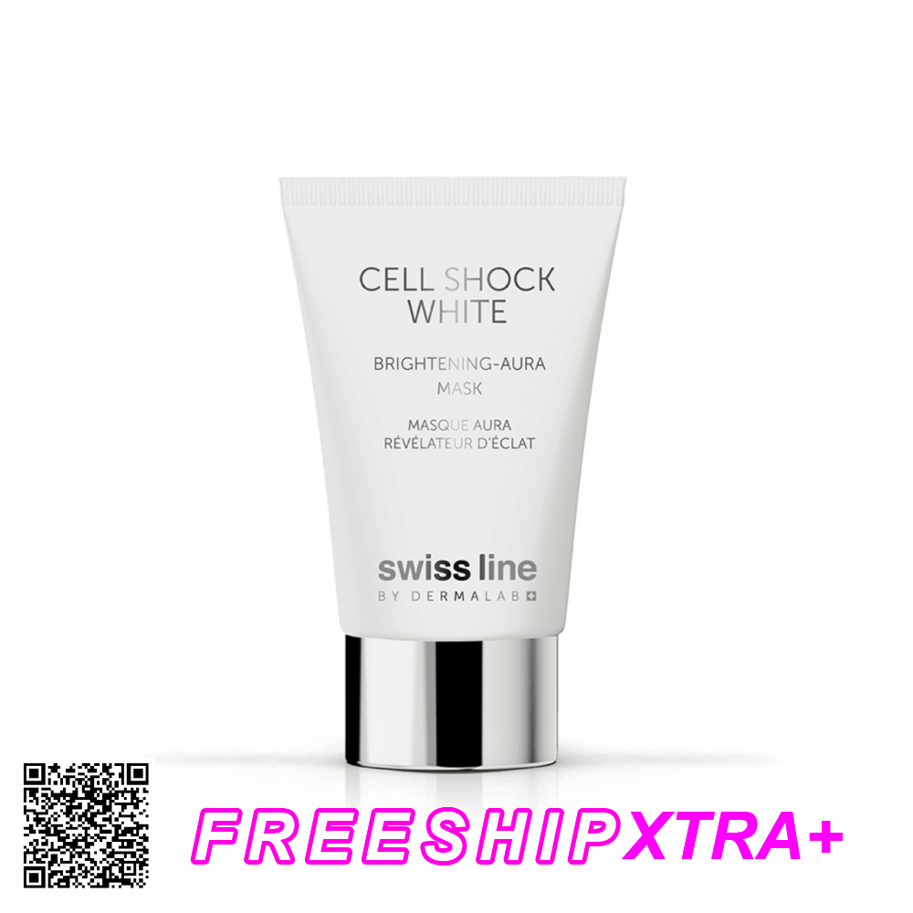 Mặt Nạ Dưỡng Trắng Swissline Cell Shock White Brightening-Aura Mask Từ Thuỵ Sĩ 75ml