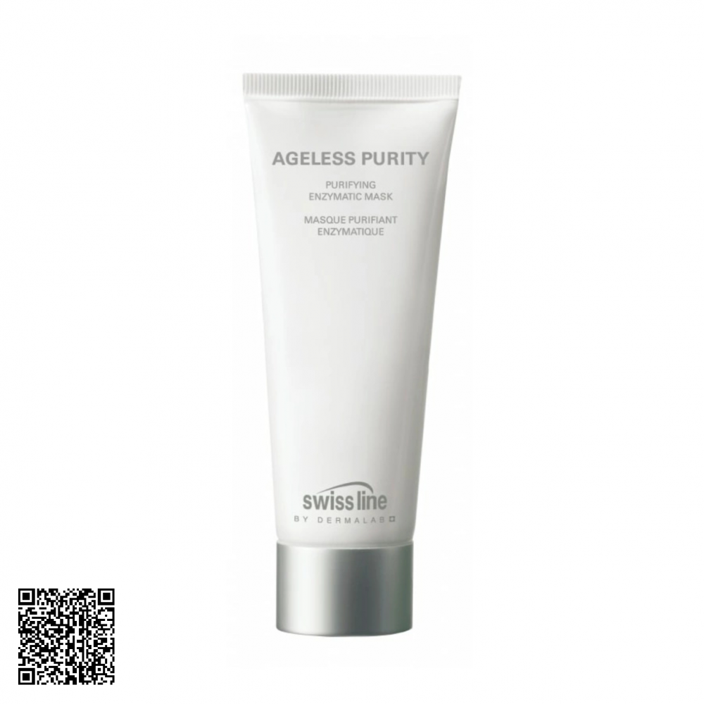 Mặt Nạ Enzyme Trị Mụn Swissline Ageless Purity Purifying Enzymatic Mask Từ Thuỵ Sĩ 75ml