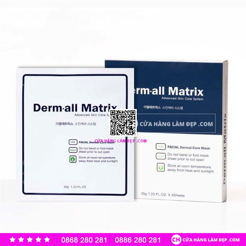 Mặt Nạ Trắng Da Chống Lão Hóa Derm-All Matrix Mask Hàn Quốc