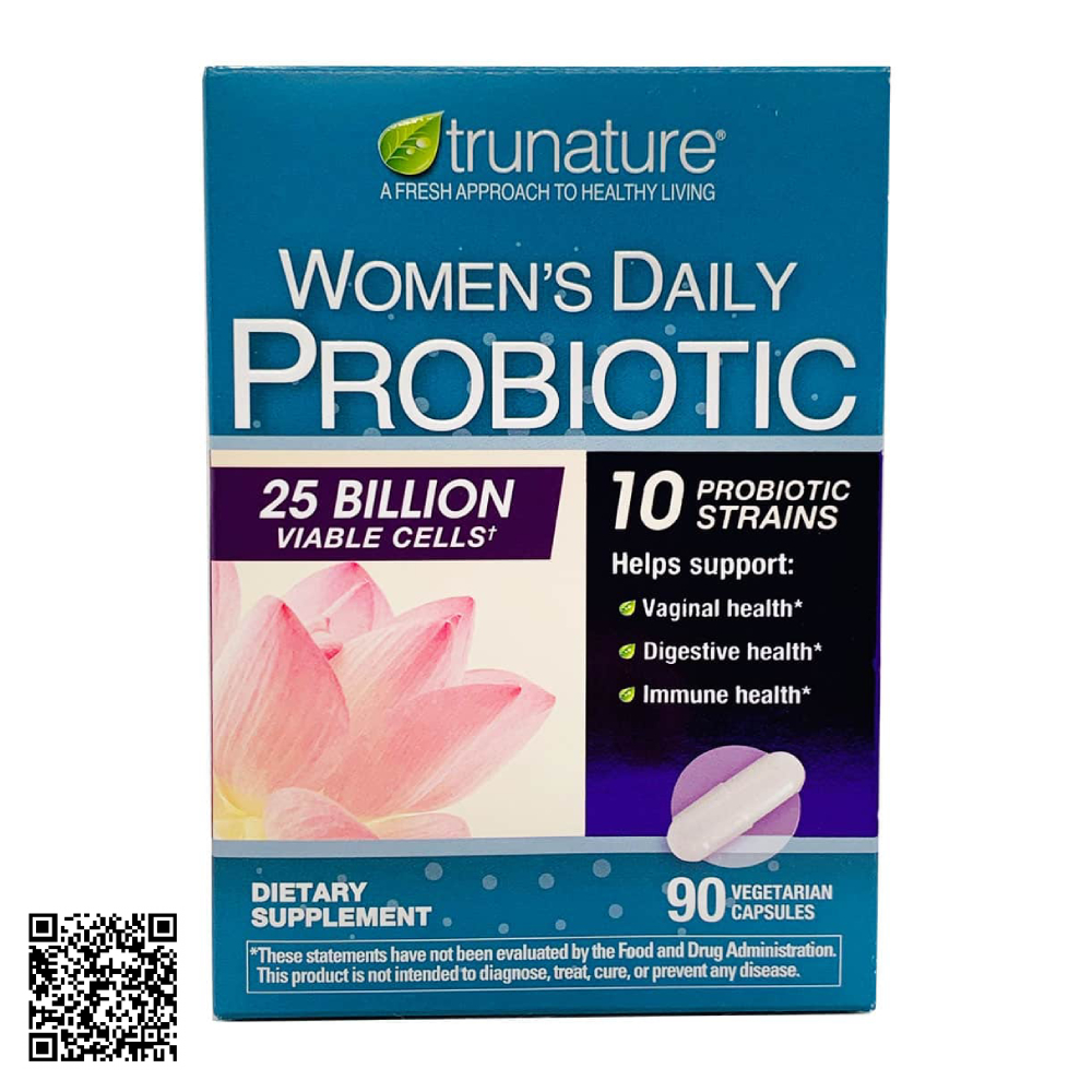 Men vi sinh cho nữ Trunature Women’s Daily Probiotic 90 Viên