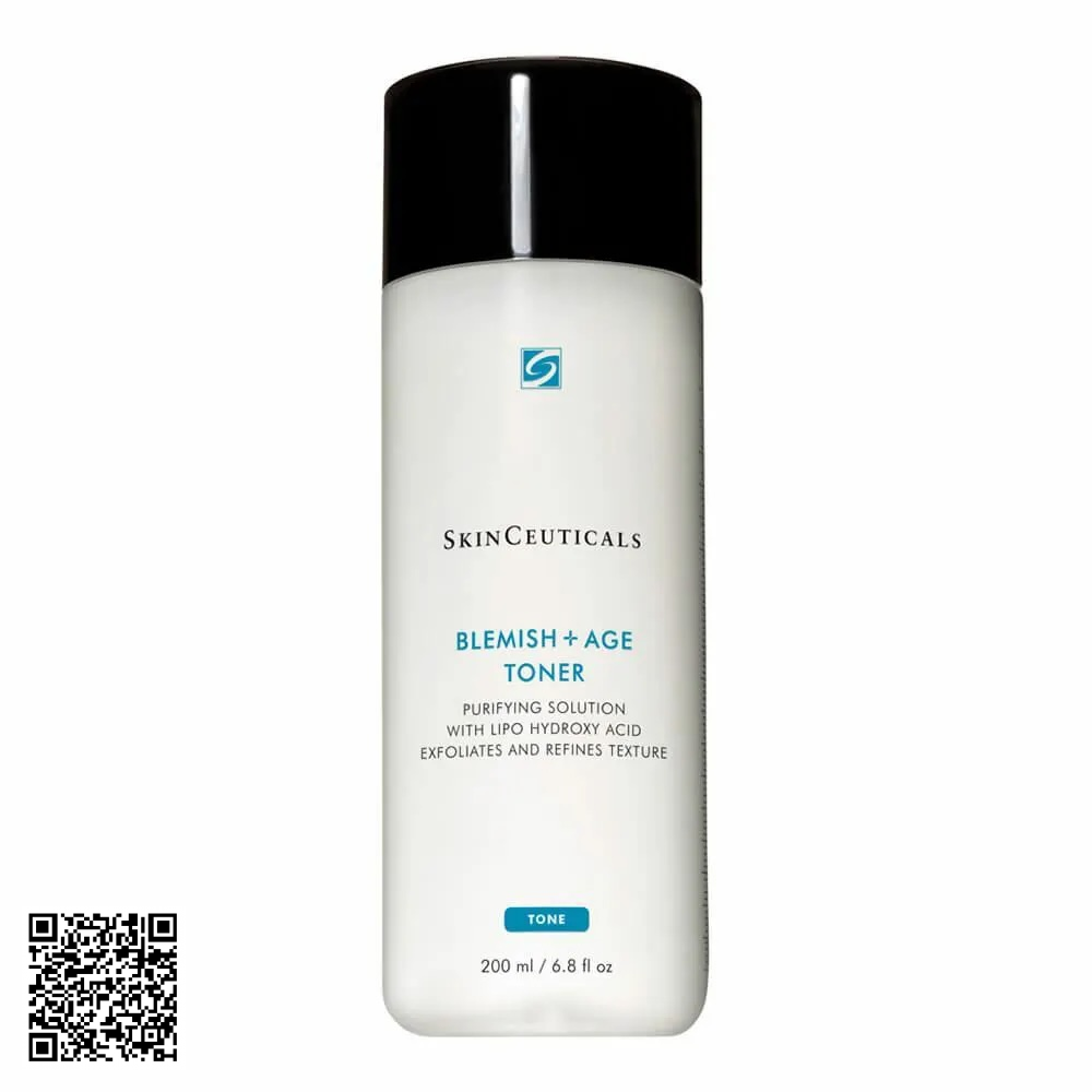 Nước Cân Bằng Giảm Mụn SkinCeuticals Blemish + Age Toner Từ Mỹ 200ml