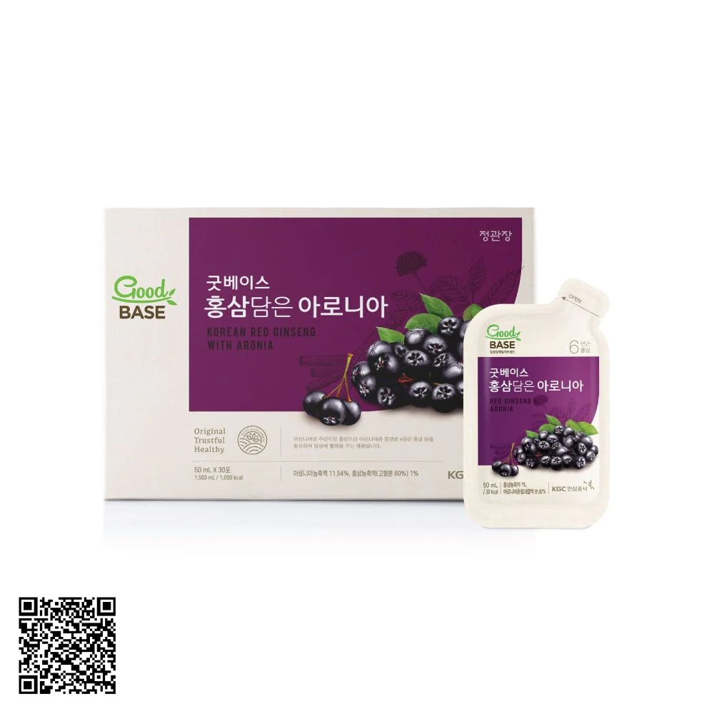 Nước Hồng Sâm KGC Goodbase Red Ginseng Aronia 30 Gói