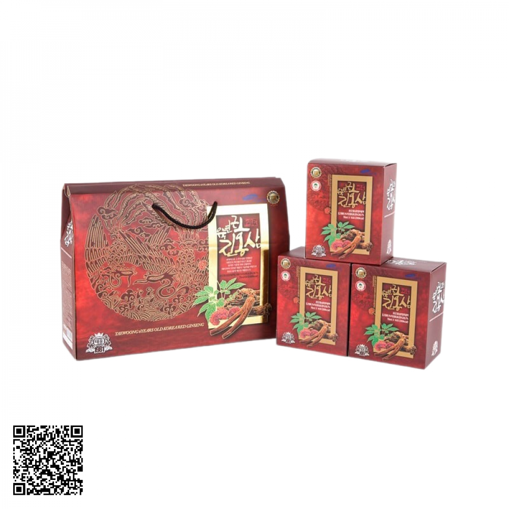 Nước Linh Chi Hồng Sâm Taewoong Food 6 Year Old Korean Red Ginseng Từ Hàn Quốc 30 Gói