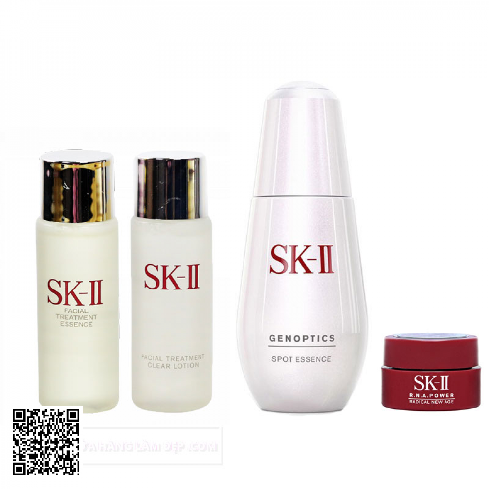 Set Serum Trị Thâm Nám, Tàn Nhang SK-II GenOptics Spot Essence Trial Kit