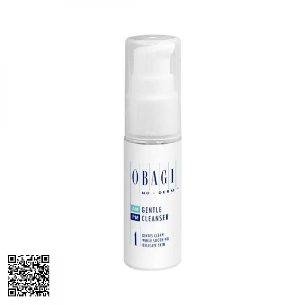 Sữa Rửa Mặt Cho Da Khô Obagi Nu-Derm Gentle Cleanser Từ Mỹ 20ml