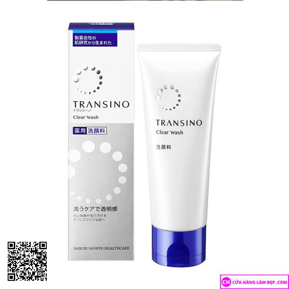 Sửa Rửa Mặt Clear Wash Transino Mờ Nám Trắng Da Của Nhật Bản 100g