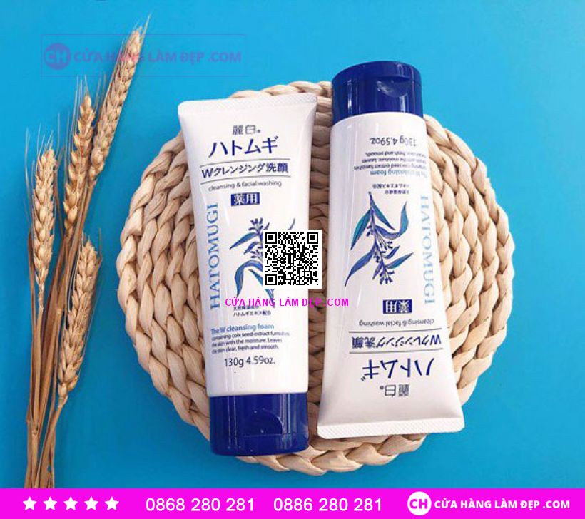 Sửa Rửa Mặt Hạt Ý Dĩ Hatomugi Naturie Nhật Bản