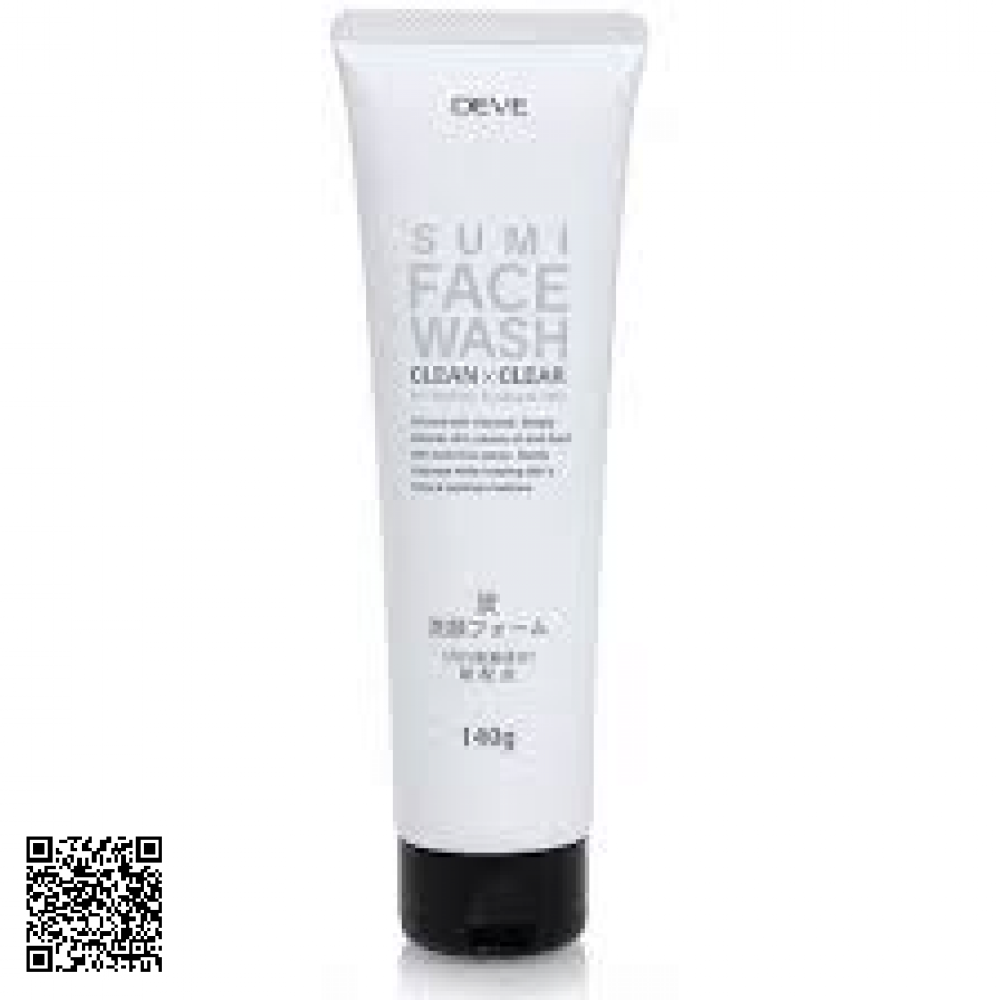 Sữa Rửa Mặt Than Hoạt Tính Deve Sumi Face Wash – Mỹ Phẩm Nhật Bản