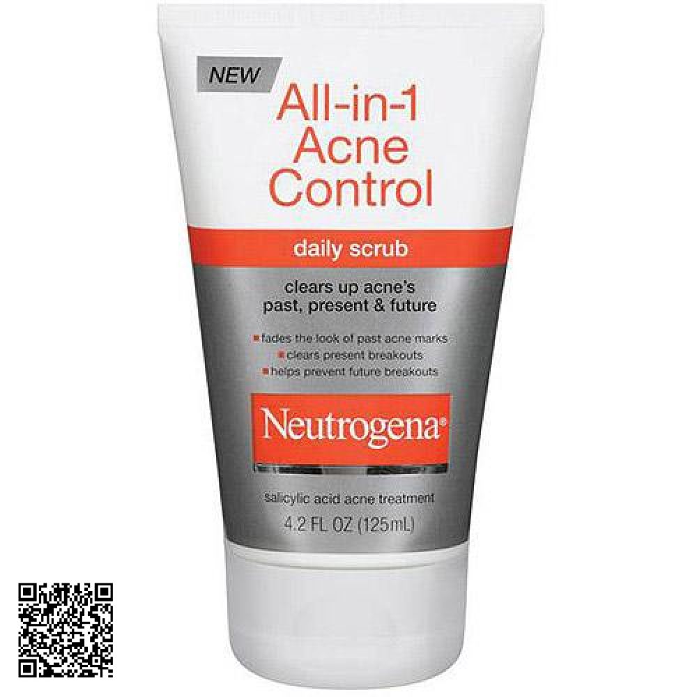 Sữa Rửa Mặt Trị Mụn Neutrogena All-In-1 Acne Control Daily Scrub