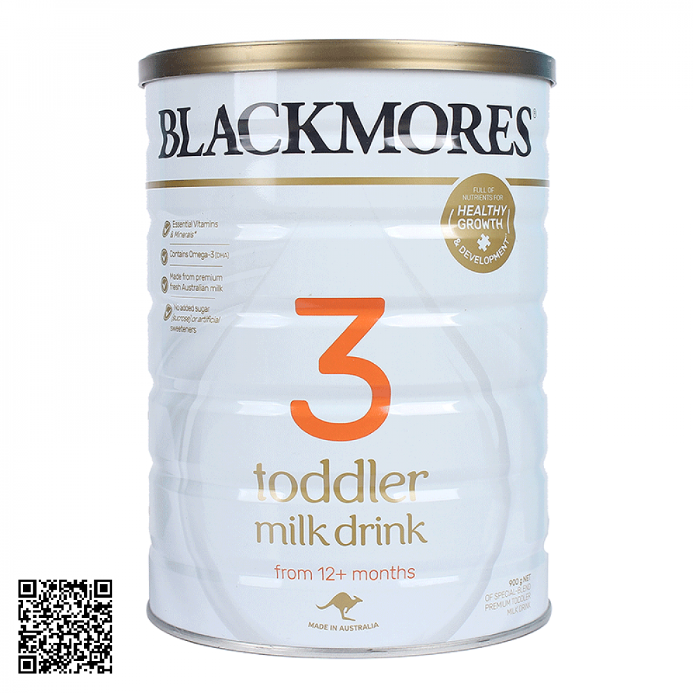 Sữa Trẻ 1 Tuổi Trở Lên Blackmores Số 3 Toddler Milk Drink Úc 900g