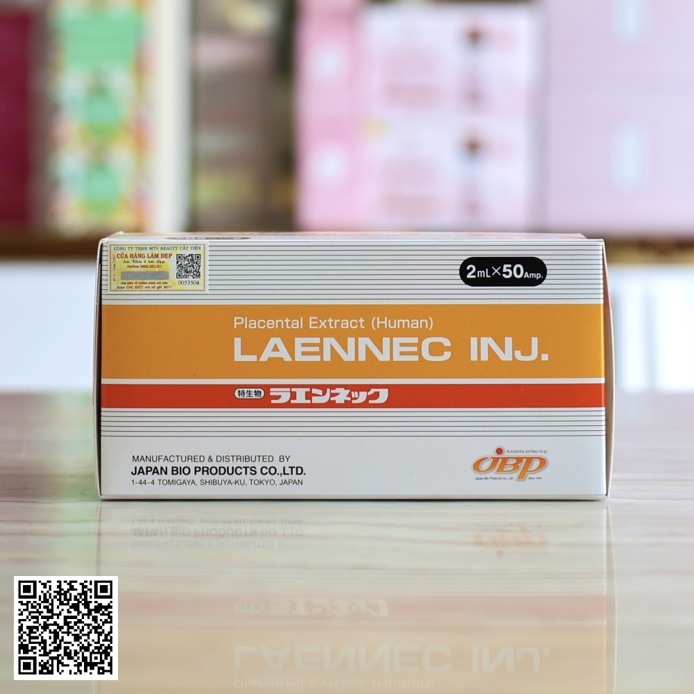 Tế Bào Nhau Thai Placenta Laennec Nhật Bản Hộp 50 ống