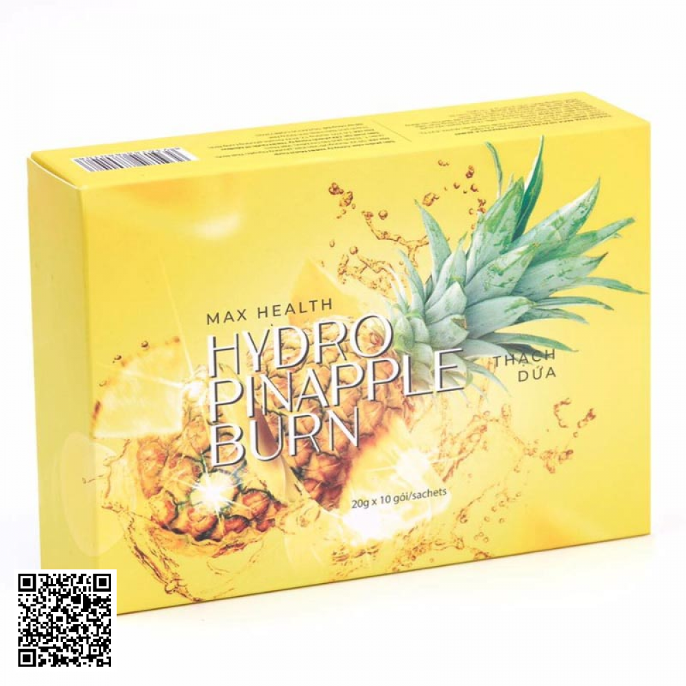 Thạch Dứa Giảm Cân Max Health Hydro Pinapple Burn Hộp 10 Gói