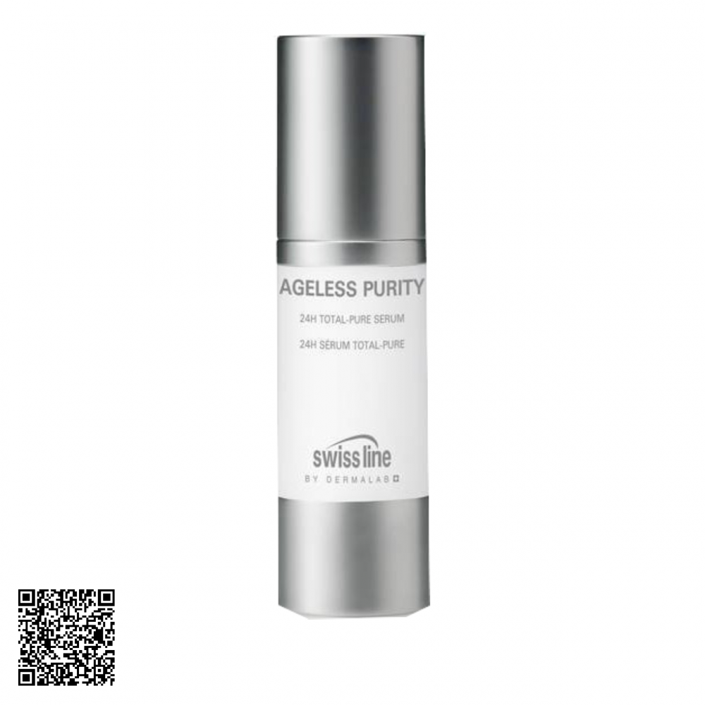 Tinh Chất Kiềm Dầu, Trị Mụn Swissline Ageless Purity 24h Total Pure Serum Từ Thuỵ Sĩ 30ml