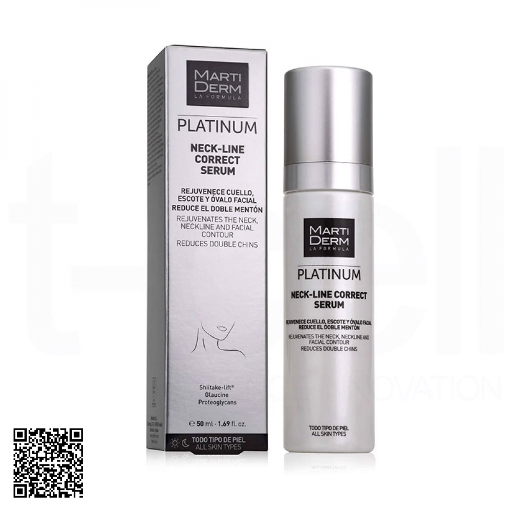 Tinh Chất MartiDerm Platinum Neck Line Correct Serum Tây Ban Nha 50ml