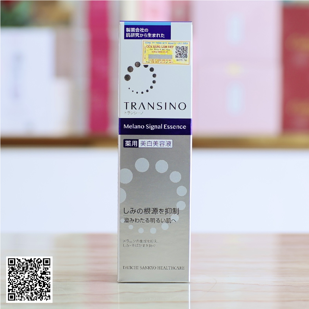 Tinh Chất Ngăn Chặn Kép Transino Melano Signal Essence Trắng Sáng Da Từ Nhật Bản 50g