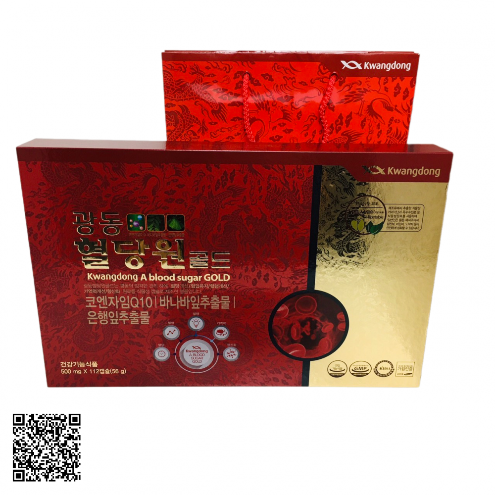 Viên Uống Hỗ Trợ Đường Huyết Kwangdong A Blood Sugar Gold Từ Hàn Quốc 112 Viên