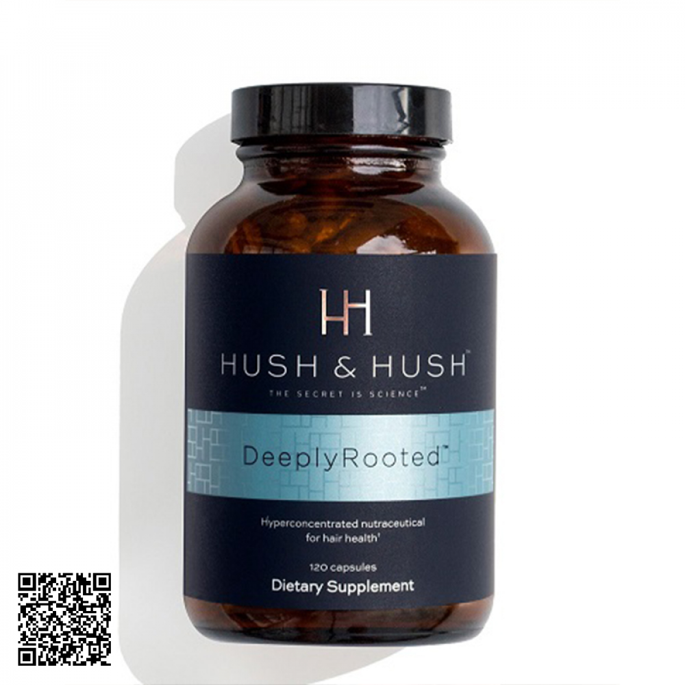 Viên Uống Phục Hồi Tóc Gãy Rụng Hush & Hush Deeply Rooted Của Mỹ 120 Viên