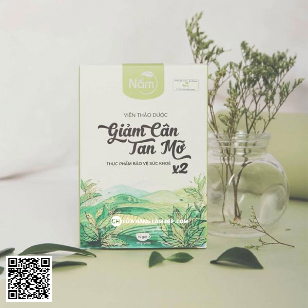 Viên Uống Thảo Dược Giảm Cân Tan Mỡ Nấm X2