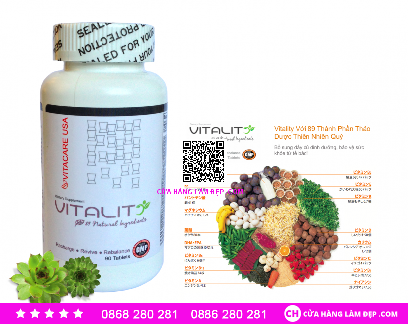 Vitality 89 - Viên Uống Bổ Sung Vitamin Và Khoáng Chất