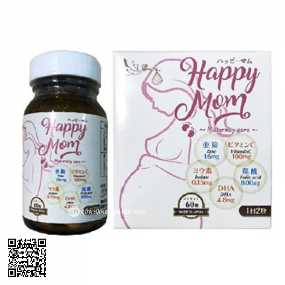 Vitamin Cho Phụ Nữ Mang Thai JpanWell Happy Mom