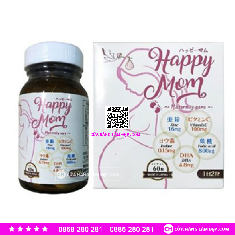 Vitamin Cho Phụ Nữ Mang Thai JpanWell Happy Mom