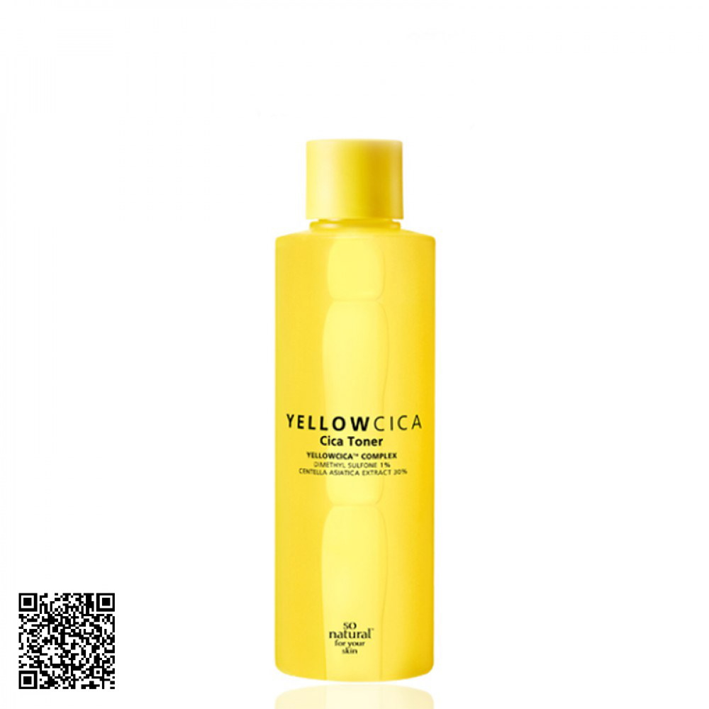 Yellow Cica Toner trị mụn SoNatural Của Hàn Quốc 260ml